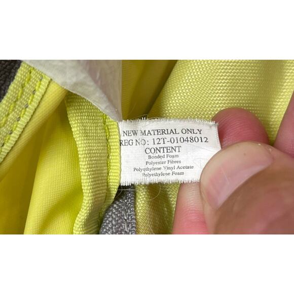 MARC JACOBS Backpack Yellow Leather Trim Gold Buckles Mother Bag Designer - Picture 13 of 16